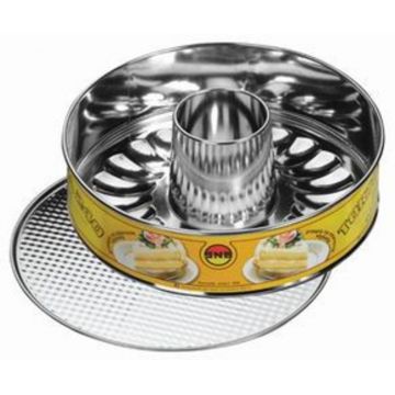 Forma de tort cu baza detasabila, Snb, 24 cm, aluminiu