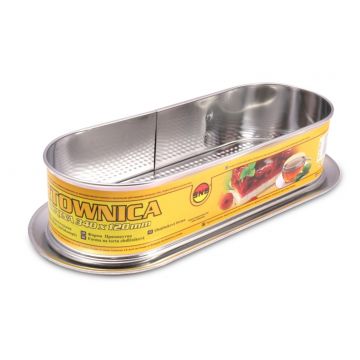 Forma prajitura cu margine detasabila, Snb, 38.2x16.2 cm, aluminiu