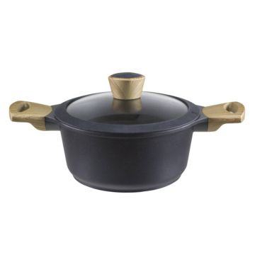 Oala cu capac PE.125, Beper, Teka, 20 cm Ø, aluminiu turnat/sticla Oala cu capac PE.125, Beper, Teka, 20 cm Ø, aluminiu turnat/sticla