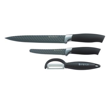 Set 2 cutite si curatator legume Diamond, Ambition, inox
