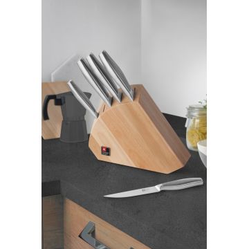 Set 5 cutite + suport, Richardson Sheffield, Sense, inox/lemn