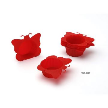 Set 6 forme de copt Butterfly, 8.5x3 cm, silicon