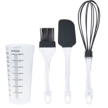 Set pentru gatit Cake, 4 piese, polistiren, antracit