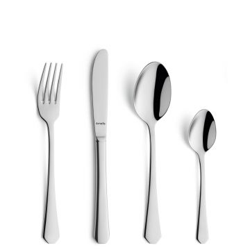 Set tacamuri 24 piese, Amefa, Hexa, inox