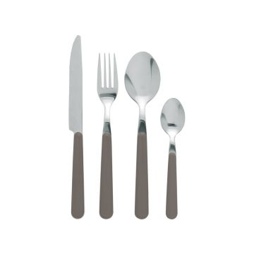 Set tacamuri 24 piese, Jolly, Excelsa, inox, gri