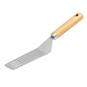 Spatula Natural, Ambition, 27 cm, otel, maro