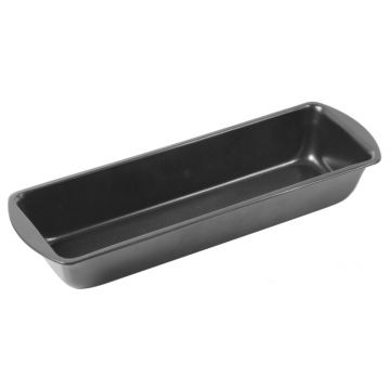 Tava copt non-stick Lukrecja, Ambition, 35x13 cm, otel carbon, negru
