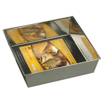 Tava de copt cu baza detasabila, Snb, 36x24.5 cm, inox