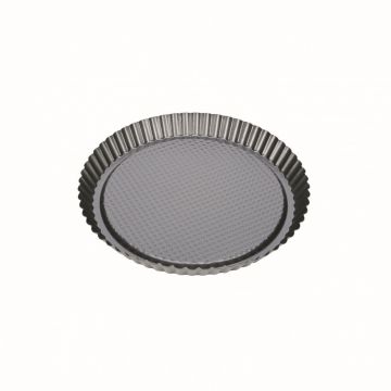 Tava de copt rotunda, Tescoma Delicia, cu margini ondulate, 28 cm Ø, inox Tava de copt rotunda, Tescoma Delicia, cu margini ondulate, 28 cm Ø, inox