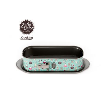 Tava de copt Simona Pope cu bază detașabilă, Heinner Home, 31 x 12 x 8 cm, oțel carbon / strat antiaderent, multicolor