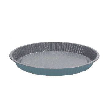 Tava de copt, Tognana, Natlo Vintage, 26 cm Ø, otel carbon, albastru