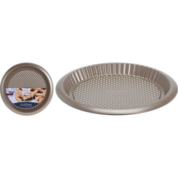 Tava pentru copt La Cucina, 32x2.5 cm, otel