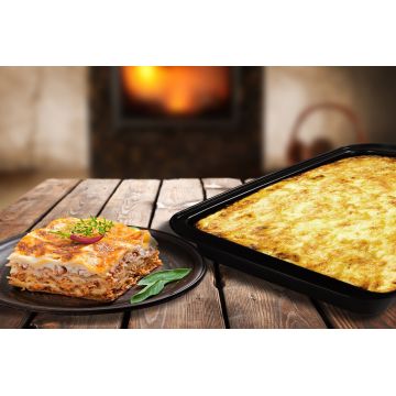 Tava pentru cuptor Vanora, 37.5x25.5x5 cm, teflon, negru