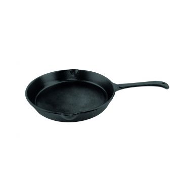 Tigaie din fonta pura Heinner, 25.5x4.5 cm, negru