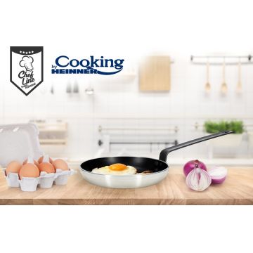 Tigaie profesionala, Cooking by Heinner, 20x4.5 cm, aluminiu presat