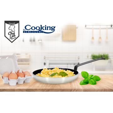 Tigaie profesionala, Cooking by Heinner, 28x5.5 cm, aluminiu presat