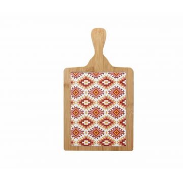 Tocator, Tognana, Ethnic, 19 x 23 cm, lemn/ceramica, multicolor