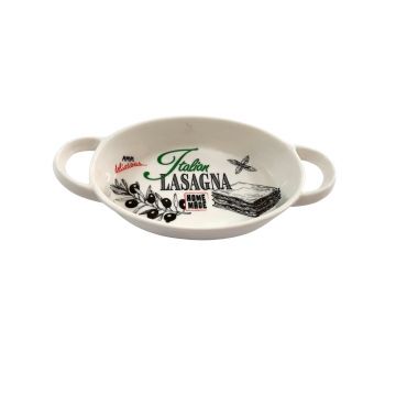 Vas pentru cuptor Lasagna oval, 20.5x12x3.5 cm, portelan