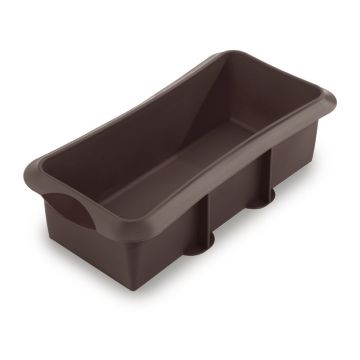 Formă de copt din silicon pentru pâine Lékué, lungime 28 cm, maro