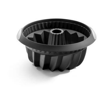 Formă din silicon pentru pandișpan Lékué, ⌀ 22 cm, negru