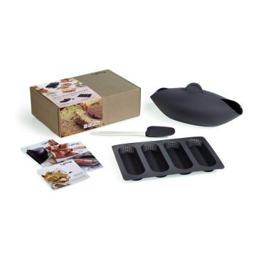 Forme de copt 3 buc. din silicon pentru baghete/pentru pâine Essential – Lékué