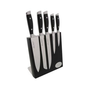 Set 5 cuțite din inox cu suport magnetic Jean Dubost Massif