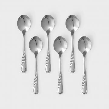 Set lingurite ceai 6 piese Napoli, Ambition, 13.7 cm, inox