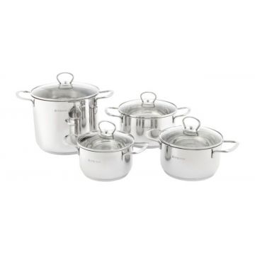 Set oale 8 piese Dallas, Ambition, 16/18/20/22 cm, inox