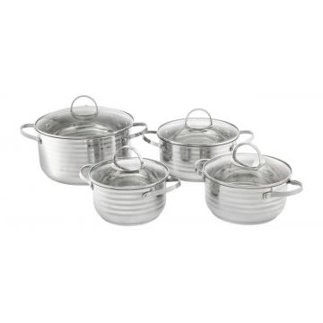 Set oale 8 piese Twin, Ambition, 16/18/20/24 cm, inox
