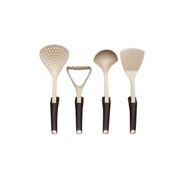 Set ustensile bucatarie 4 piese Brown Stone, Ambition, plastic