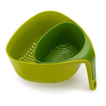 Strecurătoare compactă Joseph Joseph Colanders, verde