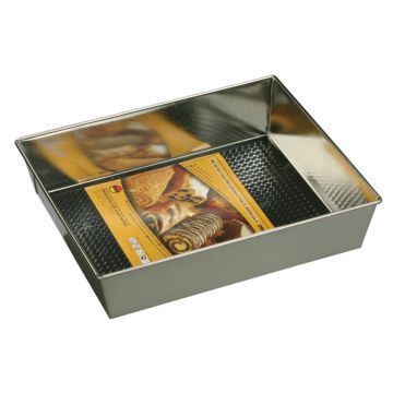 Tava de copt prajituri, Snb, 28x23.5 cm, inox