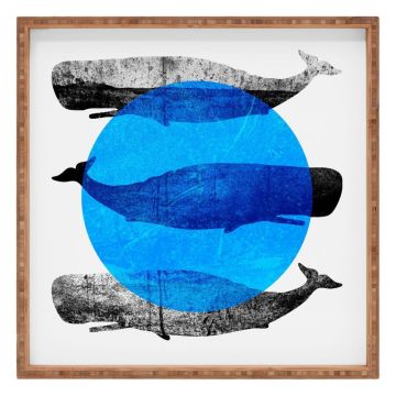 Tavă decorativă din lemn Whale, 40 x 40 cm Tavă decorativă din lemn Whale, 40 x 40 cm