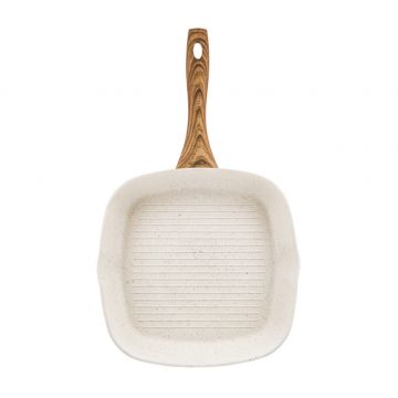 Tigaie grill Ambition Nature, invelis stone effect, 28x28 cm, aluminiu