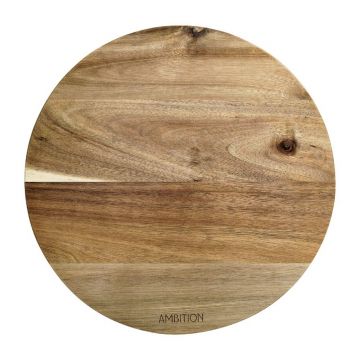 Tocator rotund Parma, Ambition, 28 cm, lemn de salcam