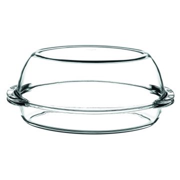 Vas de copt termorezistent cu capac Excellent, Ambition, 4.5 L, sticla