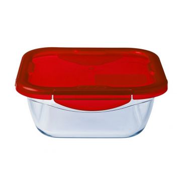 Vas de copt termorezistent cu capac, Ocuisine, 800 ml, sticla