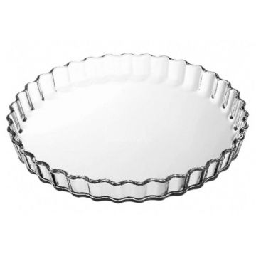 Vas de copt termorezistent Glass Bakeware, Ocuisine, 1.3 L, 27 cm, sticla