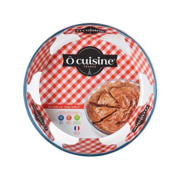 Vas de copt termorezistent Glass Bakeware, Ocuisine, 26 cm, sticla