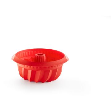 Formă din silicon pentru pandișpan Lékué, ⌀ 22 cm, roșu