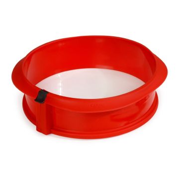 Formă din silicon pentru tort Lékué, ⌀ 23 cm, roșu