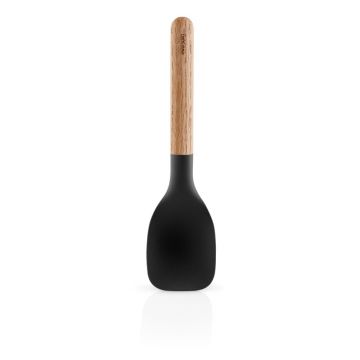 Lingură de silicon cu mâner din lemn Eva Solo Nordic, lățime 7,5 cm