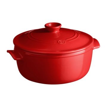 Oală cu capac din ceramică 3,9 l Flame – Emile Henry