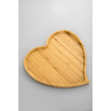 Platou servire din bambus Bambum Amor, 27 cm Platou servire din bambus Bambum Amor, 27 cm