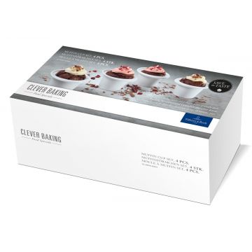 Set 4 forme ceramice pentru briose Villeroy & Boch Clever Baking 9cm Set 4 forme ceramice pentru briose Villeroy & Boch Clever Baking 9cm