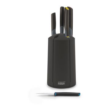 Set 5 cuțite cu suport rotativ Joseph Joseph Elevate