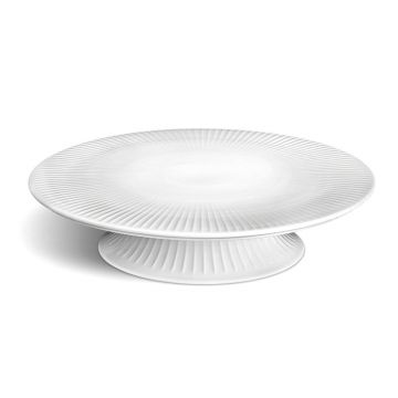 Suport din porțelan pentru tort Kähler Design Hammershoi Cake Dish, ⌀ 30 cm, alb