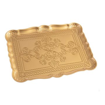 Tavă aurie Casa Selección, 30,5x23 cm Tavă aurie Casa Selección, 30,5x23 cm