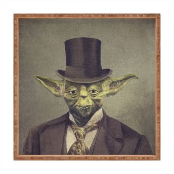Tavă decorativă din lemn Yoda, 40 x 40 cm Tavă decorativă din lemn Yoda, 40 x 40 cm
