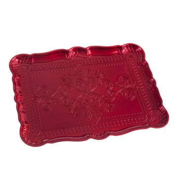 Tavă roșie Casa Selección, 30,5x23 cm